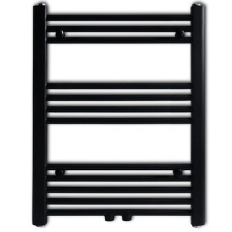 Radiator / handdoekenrek recht 600x764 mm zwart