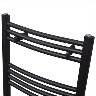 Radiator / handdoekenrek gebogen 480x480 mm zwart