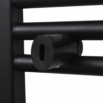 Radiator / handdoekenrek gebogen 480x480 mm zwart