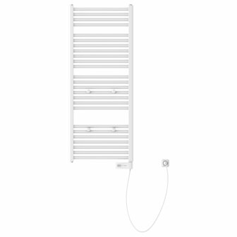 Badkamerradiator met timer 120x50x15 cm wit