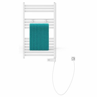 Badkamerradiator met timer 80x50x15 cm wit