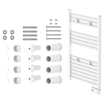 Badkamerradiator met timer 80x50x15 cm wit