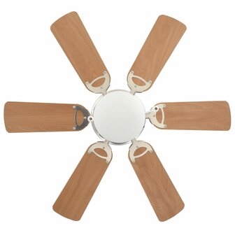 Plafondventilator met lamp 82 cm lichtbruin