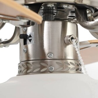 Plafondventilator met lamp 82 cm lichtbruin