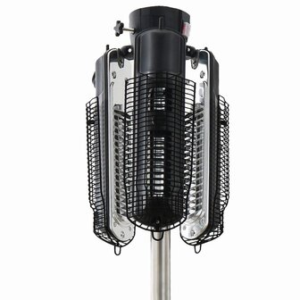 Parasolverwarming 2000 W halogeen zwart en zilver PH10
