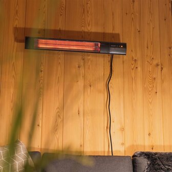 Wandverwarmer Royal Diamond Dark 2000 W Rose Gold Carbon zwart