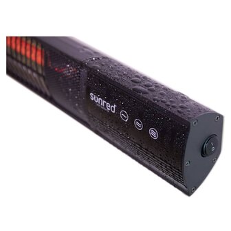 Wandverwarmer Royal Diamond Dark 2000 W Rose Gold Carbon zwart