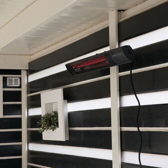 Wandverwarmer Royal Diamond Dark 2000 W Rose Gold Carbon zwart