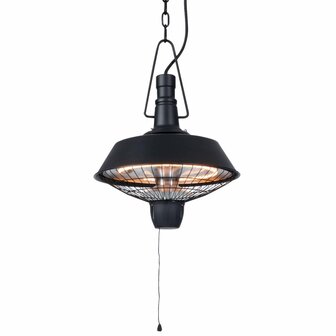 Hangende verwarmer Indus 2100 W halogeen zwart RSH16