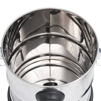 Asstofzuiger met HEPA filter 1200 W 20 L roestvrij staal
