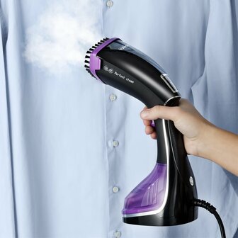 Kledingstomer draagbaar ST-8921 1600 W zwart en paars