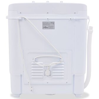 Mini wasmachine met dubbele trommel 5,6 kg
