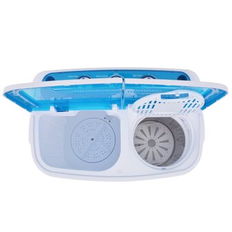 Mini wasmachine met dubbele trommel 5,6 kg