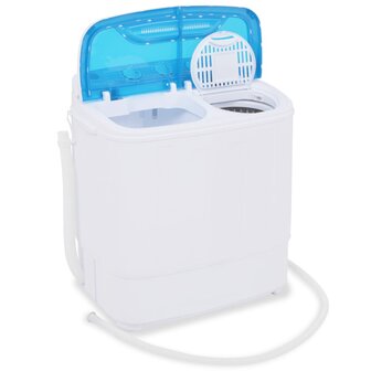 Mini wasmachine met dubbele trommel 5,6 kg