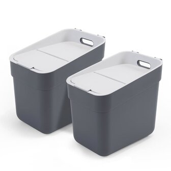 Vuilnisbak Ready to Collect 20 L donkergrijs
