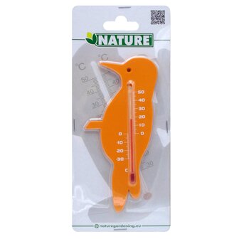 Wandthermometer vink oranje