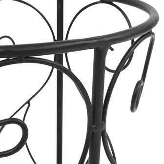 Parapluhouder vintage stijl 26x46 cm metaal zwart