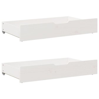 Bedlades 2 st 95x55x16 cm massief grenenhout