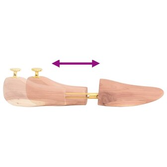 Schoenspanner met schoenlepel EU 39-41,5 massief cederhout