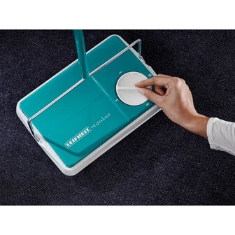 Tapijtveger Regulus turquoise en wit 11700