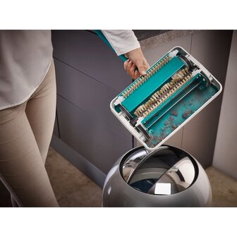 Tapijtveger Regulus turquoise en wit 11700
