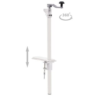 Blikopener 70 cm aluminium en roestvrij staal zilverkleurig