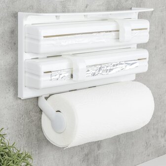 Rolhouder wandmontage wit