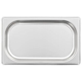 Gastronormbakken 12 st GN 1/4 20 mm roestvrij staal