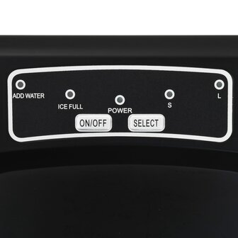 IJsblokjesmachine 1,4 L 15 kg/24 u zwart