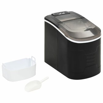 IJsblokjesmachine 2,4 L 15 kg/24 u zwart
