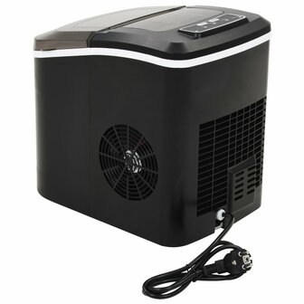 IJsblokjesmachine 2,4 L 15 kg/24 u zwart
