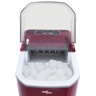 IJsblokjesmachine 1,4 L 15 kg/24 u rood