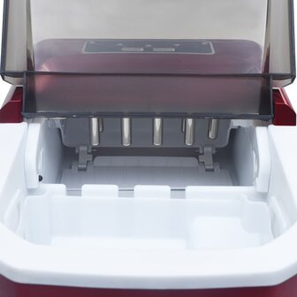 IJsblokjesmachine 1,4 L 15 kg/24 u rood