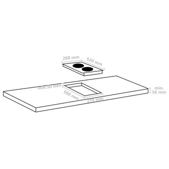 Inductiekookplaat Flexizone 2 kookzones aanraakbediening 3500 W