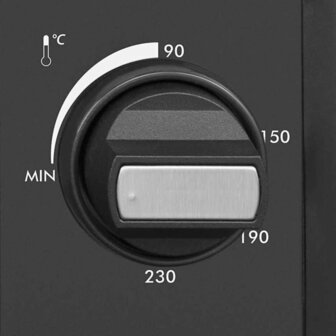 Heteluchtoven 1500 W 28 L zwart