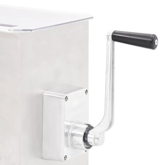 Vleesmixer met bak roestvrij staal zilverkleurig