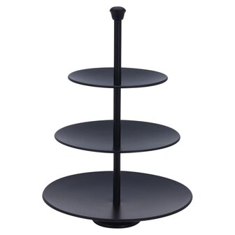 Etag&egrave;re 3-laags 36,5 cm matzwart