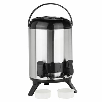 Thermoskan 9 L 23 cm zilverkleurig