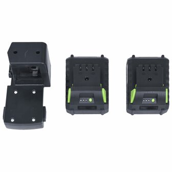 Accugrasmaaier met 2 accu&#039;s 20 V 2000 mAh Li-ion