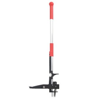 Onkruidsteker 99,5 cm geanodiseerd aluminium rood en zilver