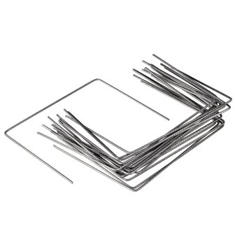 Bevestigingspinnen voor anti-worteldoeken 20 st 25x20 cm metaal