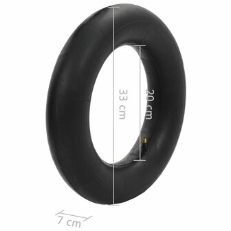 4-delige Kruiwagenbanden- en binnenbandenset 3.50-8 4PR rubber