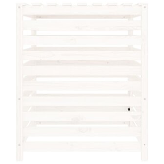 Compostbak 82,5x82,5x99,5 cm massief grenenhout wit
