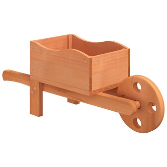 Plantenbakken kruiwagen 2 st 47x15x19 cm massief vurenhout
