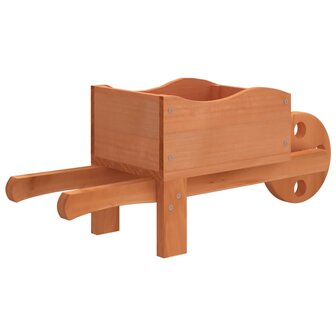 Plantenbakken kruiwagen 2 st 47x15x19 cm massief vurenhout