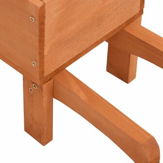 Plantenbakken kruiwagen 2 st 47x15x19 cm massief vurenhout