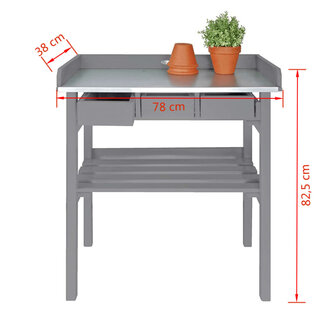 tuinwerktafel grijs CF29G