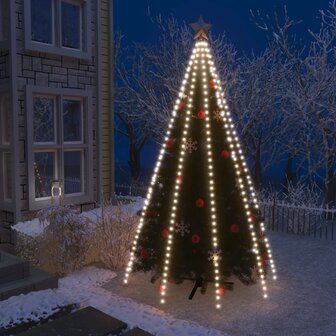 Kerstboomverlichting met 400 LED&#039;s koudwit net 400 cm