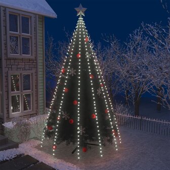 Kerstboomverlichting met 500 LED&#039;s koudwit binnen/buiten 500 cm