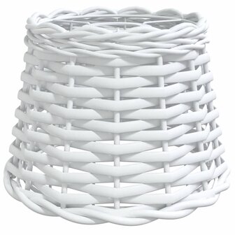 Plafondlampenkap &Oslash;20x15 cm wicker wit